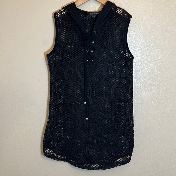 𝅺BLACK Swimsuit Beach Vacation Cover Up - Picture 1 of 13